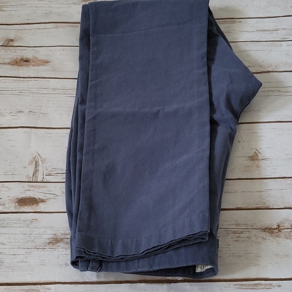 Goodthreads ash blue stretch canvas Slim fit Flat front pants with 35" inseam - Picture 9 of 13